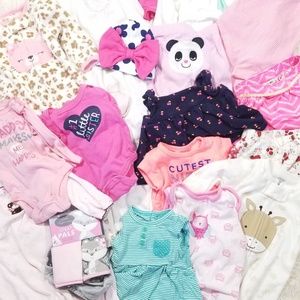 Bundle of baby girl clothes. NB- 3M